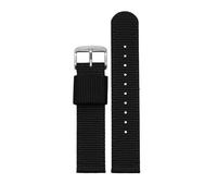 ewgrkba Armband aus Nylon, kompatibel mit Casio 3744 MTP Strap MTP-M305 1183 V006 V001 Square Moon Armband MTP M035 Watch Band 20 mm Schwarz Blau, 20mm