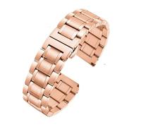 ewgrkba Das Armband aus Edelstahl 316L ist kompatibel mit Tissot 1853 Couturier T035, Longines Omega und der Metall-Uhrenkette, kompatibel mit Männern und Frauen.(Rose Gold,20mm)