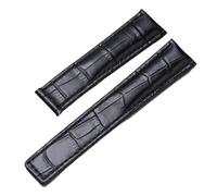 ewgrkba Echtlederarmband kompatibel mit Tag Heuer Uhr Carrera Monaco Uhrengürtel Schwarz Braun Armband Armbanduhr Uhrenarmband(Black-Without buckle,22mm)