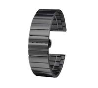ewgrkba Edelstahl-Uhrenarmband, kompatibel mit der Hamilton Kaki Aviation Field Jazz-Serie, übertrifft die Windgeschwindigkeit und fliegt mit Metall-Wachband, 20-22 mm(G01 black,22mm)