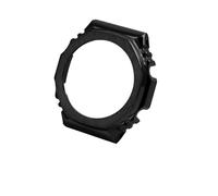 ewgrkba Edelstahlgehäuse + Armband, kompatibel mit Casio GA2100 2110, Uhrenarmband, Silber, Schwarz, Gold, Gürtelset(Black case)