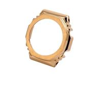 ewgrkba Edelstahlgehäuse + Armband, kompatibel mit Casio GA2100 2110, Uhrenarmband, Silber, Schwarz, Gold, Gürtelset(Gold case)