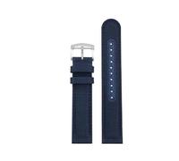 ewgrkba Ersatz-Seagull-Mondphase/Sternenmeer/weiße Platte, römisch, 819.11.6092-Serie, Schwarz, Khaki, Grün, Blau, Outdoor-Nylonband, 20 mm(A Blue silver)