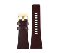 ewgrkba Großes Herrenarmband, kompatibel mit Diesel Dz7396 Dz1206 Dz1399 Dz1405, Lederarmband, 22/24/26/28/30/32 mm, Uhrenzubehör(Brown G,28mm)