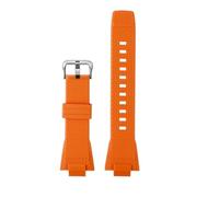 ewgrkba GST-B400 Silikonarmband, kompatibel mit Casio G-SHOCK Steel Heart GST-B400 Serie, Herren-Ersatzband, Armband, Zubehör, Harzarmband(Orange silver pin)