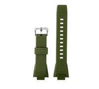 ewgrkba GST-B400 Silikonarmband, kompatibel mit Casio G-SHOCK Steel Heart GST-B400 Serie, Herren-Ersatzband, Armband, Zubehör, Harzarmband(Green silver pin)