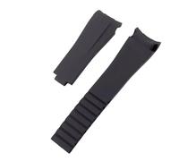 ewgrkba Gummiuhr, kompatibel mit Rolex, Schwarz, Grün, Blau, Wassergeist, Ditongna GMT, Gummi, B, Silikon-Uhrenkette, 20 mm, 21 mm(Black no clasp,21mm)