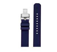 ewgrkba Hochwertiges Fluorkautschuk-Armband, Kompatibel Mit Tissot T-Sport Darth Vader T125617 T116617 T116 Herren, 22 Mm, Schnellverschluss-Armband(Blue silver)