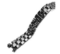 ewgrkba Keramik-Uhrenarmband, kompatibel mit J12-Armband, Damen- und Herrenarmband, modisches Armband, schwarz-weißes Uhrenarmband, 16 mm, 19 mm(Noir,For woman 16mm)