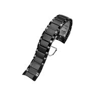 ewgrkba Keramikgehäuse-Armband, kompatibel mit Armani-Uhr AR1451 AR1452 AR1400 AR1410 AR70002, Herrenarmband, 22 mm, 24 mm, Faltschließe(AR-1452 strap)