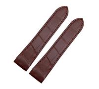ewgrkba Lederarmband kompatibel mit Cartier Santos 100 Uhrenarmband Herren Damen Santos Klebekopf Gürtel Faltarmband 23mm(Brown NO Buckle,20mm)