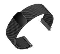 ewgrkba Magnet Milan Mesh Edelstahlarmband Dünnes Uhrenarmband 12 14 15 16 18 20 22mm Uhrengürtel Metallarmband Armbanduhren Band(Noir,20mm)