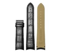 ewgrkba Uhrenarmband aus echtem Leder mit gebogenem Ende, 22 mm, 23 mm, 24 mm, kompatibel mit Tissot Couturier T035 Uhrenarmband, Stahlschnalle, Armband, Braun(Black NO Buckle,24mm)