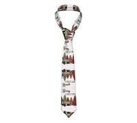 EWMAR Lustige Weihnachten Hirsch Herren Klassische Seidenkrawatte, Herren Skinny Krawatte Klassische Business Hochzeit formelle Mode Krawatte, weihnachtsmotiv, Einheitsgröße