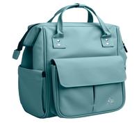 Exacompta 17533E Rucksack, 2 Tragegriffe, PU, 25x38x20 cm, Kollektion Exactive® - Frostblau - blau 17533E