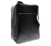 Exacompta 17637E Premium Laptop-Rucksack Exactive aus hochwertigem Leder mit vielen Innentaschen, passend für Laptops und Notebooks bis zu 15,6’’ ideal für Schule, Uni und Arbeit, schwarz