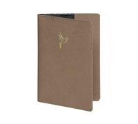 EXACOMPTA - 5105359E - Reisepasshülle Elise - 9,5 x 13,5 cm - Farbe Taupe