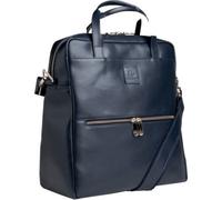 Exacompta Lady Exactive Laptoprucksack Marineblau aus Rindsleder, bis 14" gepolstert, 3 Tragearten, wasserabweisend