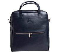 Exacompta Laptoprucksack Lady Exactive, Leder, 33x35x16 cm - Marineblau - 17237E