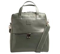 Exacompta Laptoprucksack Lady Exactive, Leder, 33x35x16 cm - Grau - 17236E