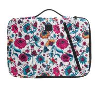 Exacompta Laptophülle Sleeve 13-14 Zoll Paisley, gepolstert, Eckschutz, versenkbarer Griff, Fronttasche, recycelt
