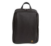Exacompta 17934E Premium Rucksack Smart Exactive mit 14" Laptopfach wasserabweisend zahlreiche Taschen mit Reißverschlüssen ideal für Schule, Uni und Arbeit schwarz