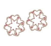 EXCEART 20 Stk Heißkleber-bodenstoffaufkleber Dekorativer Kleideraufnäher Strass-glitzer-patches Aufkleber Zum Aufbügeln Für Kleidung Kristall-herz-patches Strasssteine Kristall Schuh