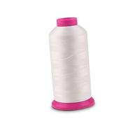 EXCEART Nähgarn Weiß Leuchtendes Yards 3000 aus Polyester 150d/2 für Hand und Maschinenstickerei für Babybekleidung und Handy Armbänder