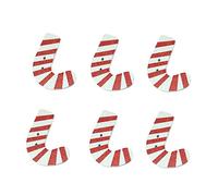 EXCEART Weihnachts Holzknöpfe 50 Stück Krückenform 2 Löcher zum Basteln und Verzieren von Kleidung Stoffen und Kreativen Selbstgemacht Projekten