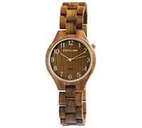 Excellanc Damen-Holzuhr Faltschließe Analog Quarz 1800236 (Grünholz)