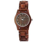 Excellanc Damen - Holzuhr Holzarmband Edelstahl Faltschließe Analog Quarz 1800156