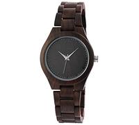 Excellanc Damen - Holzuhr Holzarmband Edelstahl Faltschließe Analog Quarz 1800157
