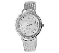 Excellanc Damen-Spangenuhr Metall Perlmutt Mode Elegant Analog Quarz 1800234 (silberfarbig)