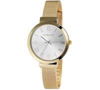 Excellanc Damen-Uhr Edelstahl Meshband Hakenverschluss Analog Quarz 1300036 (goldfarbig silberfarbig)