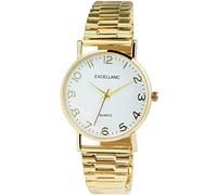 Excellanc Damen-Uhr Edelstahl Zugband Analog Quarz 1700066 (goldfarbig)