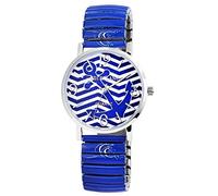 Damenuhr Armbanduhr Mehrfarbig Metallzugband Blau Br 18mm 170628700007