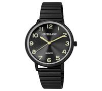 Excellanc Damenuhr aus Edelstahl in Schwarz, in Einer Länge von 21 cm, Klassisches Design für Jede Frau