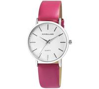 Excellanc Damenuhr aus Kunstleder in Pink, in Einer Länge von 24 cm, Klassisches Design für Jede Frau