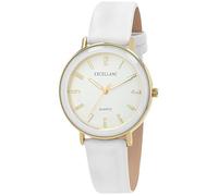 Excellanc Damenuhr aus Kunstleder in Weiß, in Einer Länge von 25.5 cm, Klassisches Design für Jede Frau