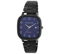 Excellanc Damenuhr aus Metall in Schwarz, in Einer Länge von 22 cm, Klassisches Design für Jede Frau