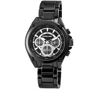 Excellanc Herren-Uhr Gliederarmband Metall Leuchtzeiger Analog Quarz 2800047 (schwarz)