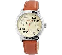 Excellanc Herren-Uhr Kunstleder Armband Dornschließe Analog Quarz 2900089 (braun)