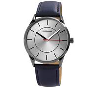 Excellanc Herren-Uhr Kunstleder Armband Dornschließe Analog Quarz 2900107 (blau)