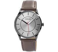 Excellanc Herren-Uhr Kunstleder Armband Dornschließe Analog Quarz 2900107 (grau)