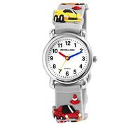 Excellanc Kinder-Uhr Silikon Junge Mädchen Auto Lernuhr Analog Quarz 4500036 (grau)