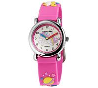 Excellanc Kinderuhr Mädchen Armbanduhr Kinder Analog - Kinder Uhr Kinderarmbanduhr ab 3 Jahre Kids Watch (Traktor,Dino,etc) (Pink/Einhorn2)