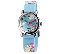 Excellanc Kinderuhr Mädchen Armbanduhr Kinder Analog - Kinder Uhr Kinderarmbanduhr ab 3 Jahre Kids Watch (Traktor,Dino,etc) (Hellblau/Einhorn)