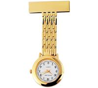 Excellanc Krankenschwester Analog-Damenuhr mit Metallgehäuse (goldfarbig)