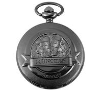 Excellanc Taschen-Uhr mit Kette Unisex München Analog Quarz 4000028 (dunkelgrau)