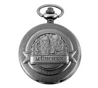Excellanc Taschen-Uhr mit Kette Unisex München Analog Quarz 4000028 (grau)